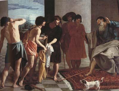 Diego Velazquez Jacob recevant la Tunique de Joseph (df02) Spain oil painting art